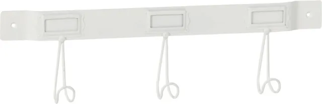 Dulaire Wandkapstok Wit Metaal 3 haken