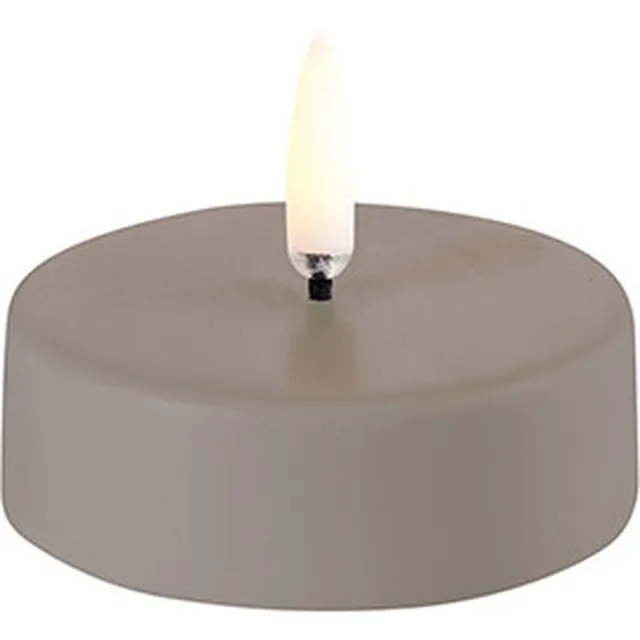 Uyuni Theelicht - Uyuni Led Theelicht XL - Ø6,1cm - Sandstone - Beige