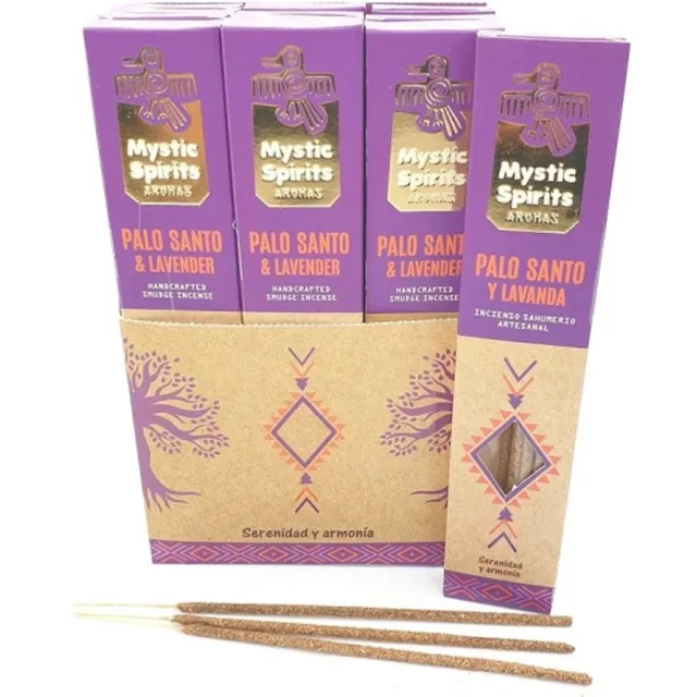 NewAge NL Palo Santo en Lavender wierook - Mystic Spirits Aromas (12 pakjes) paars, beige