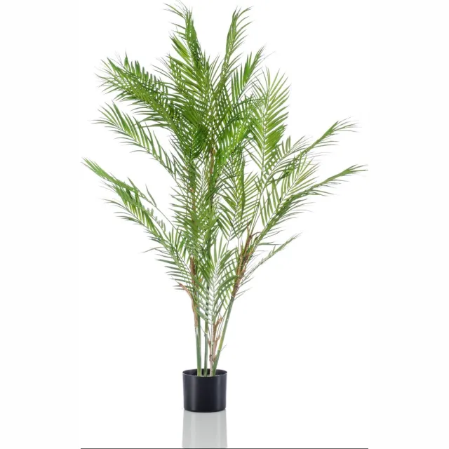 Emerald Kunstplant Chamaedorea Palm 120cm - Kunstplant voor binnen Groen