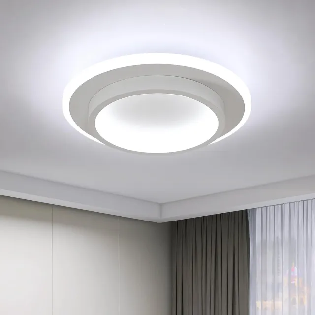 Haobosic Gang - Plafondlamp - Circulair Wit - 21W - Uniforme Verlichting