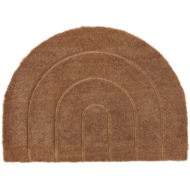 OYOY Pillemark Kokos Vloermat Regenboog 50x90 cm - Binnen Beige