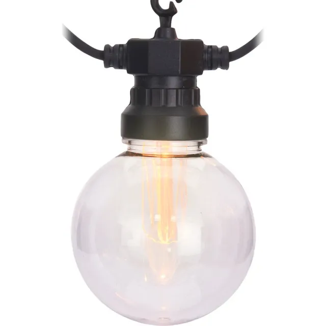 Party light Party Lights - Feestverlichting met 10 reflector lampjes - 100 LED - warm wit - 7,5 Meter
