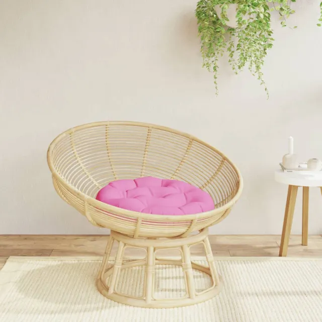 vidaXL Zitkussen rond Ø 60x11 cm oxford stof roze
