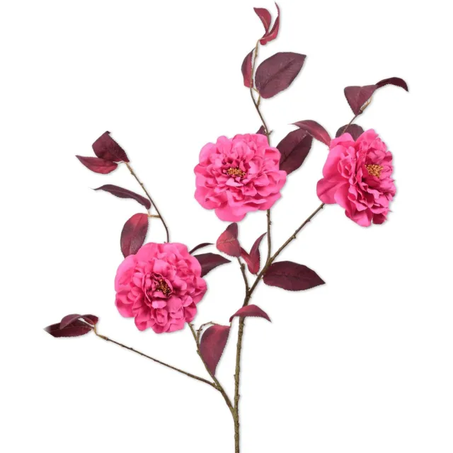 Viv! Home Luxuries Camelia - kunstbloem - roze - 117cm