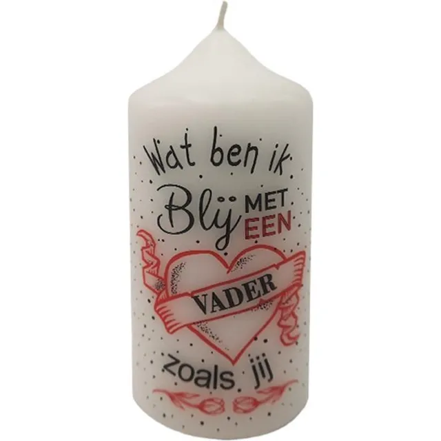 Van Licht Vaderdag kados Cadeau Kaars voor Papa zoals Jij wit
