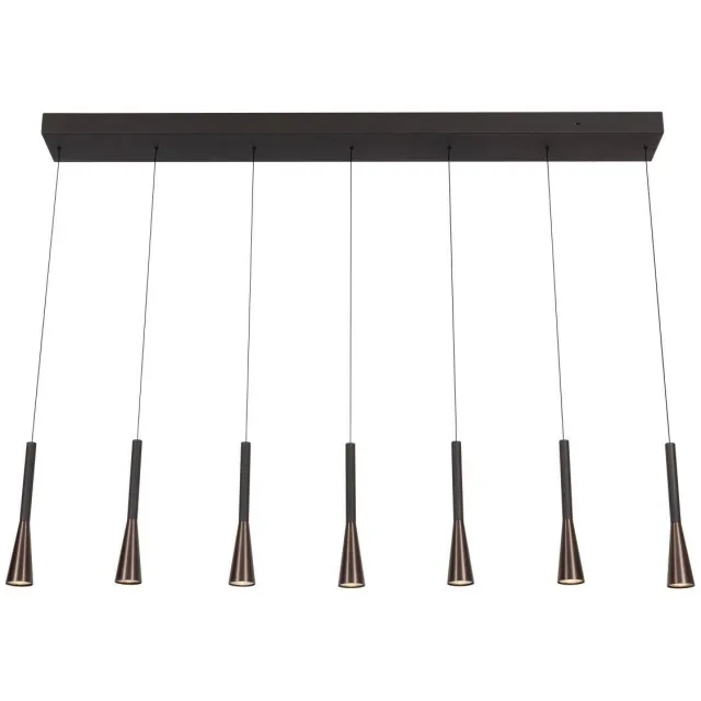 Lucide aluminium dimbare LED hanglamp 12x130 cm - koffie