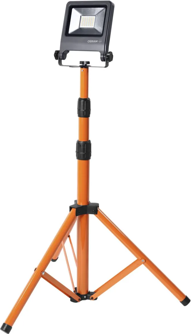 Osram LED werklamp statief 1x30W 840, 4000K koel wit, 2700 lm, IP65, hoogteverstelbaar 1,8 m, 360° Donkergrijs