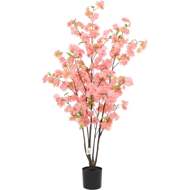 Kunstpalm Kunst Roze Kersebloem Nara | 115cm - Namaak Kersebloem bloesemboom - Kunstplanten voor binnen - Kunst Kersebloem Lichtroze