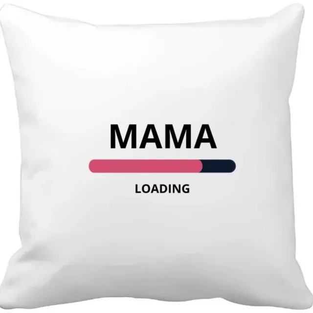 Akyol mama loading Kussen hoes - Moeder - ochtendkoffie laden - moeder cadeautjes - moederdag - verjaardagscadeau - verjaardag - cadeau - geschenk - kado - gift - moeder artikelen - 40 bij 40 cm Multicolor
