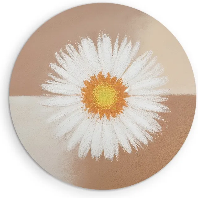 Saammp Forex Muurcirkel - Paardebloem - Abstract - Ø 80 - Wandcirkel - Wanddecoratie Cirkel - Muurdecoratie Woonkamer - Slaapkamer decoratie - Rond Schilderij