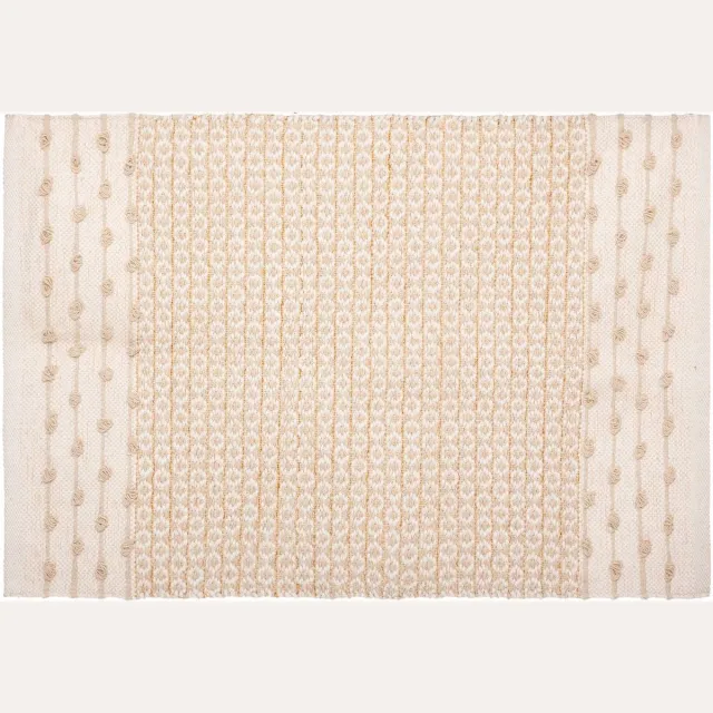 Atmosphera Créateur d'intérieur® Katoenen vloerkleed in zand- en koperkleur SABBIA