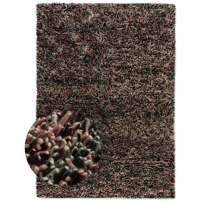 Nordic Weavers Hoogpolig vloerkleed wol - Aurelia paars 120x170