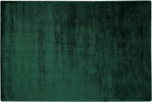 Beliani GESI - Laagpolig vloerkleed - Donkergroen - 140 x 200 cm - Viscose
