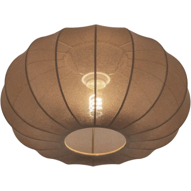 Lumidora Plafondlamp 75602 - Plafonniere - TACK - E27 - Bruin - Textiel - ⌀ 38 cm