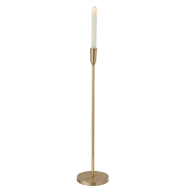 J-Line kandelaar - metaal - goud - medium
