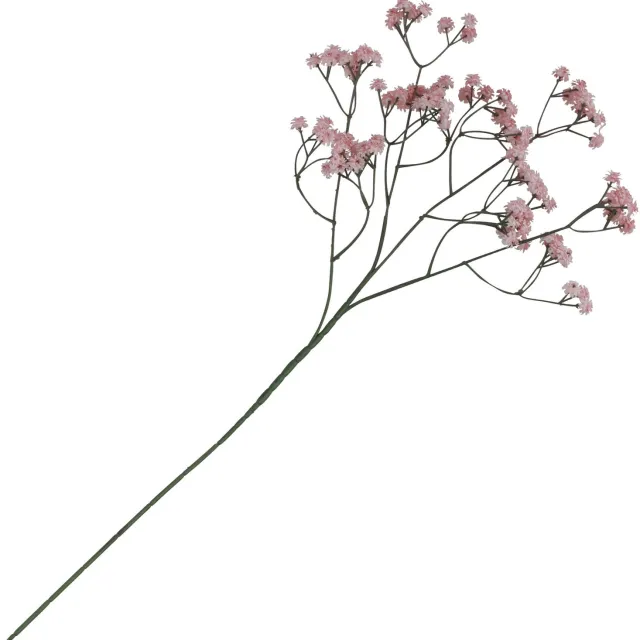 CHAKS Kunstbloem Gipskruid - 5x - 60 cm - roze - tak - kunst bloem - Gypsophila