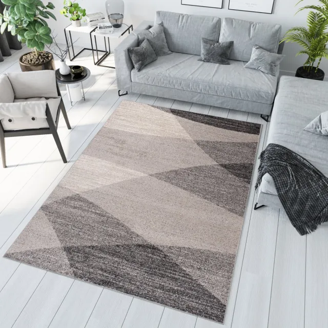 Tapiso Sari Vloerkleed Tapijt Laagpolig Slaapkamer Beige Grijs