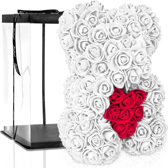 Rosebear Rose Bear Bloemenbeer met Geschenkdoos – Eeuwige Rozen Cadeau voor Haar | Moederdag, Verjaardag & Trouwdag