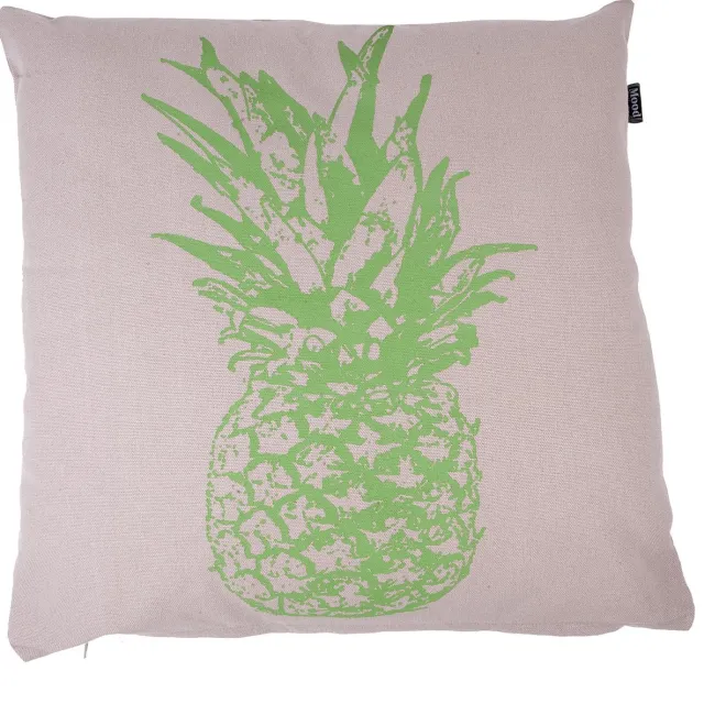 In The Mood Ananas - Sierkussen - Kiezel/Groen - 50x50 cm