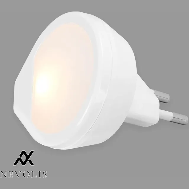 Nevolis LED nachtlampje warm wit licht fitting stekkerlampje traplicht 54x54x21 mm . multi-color