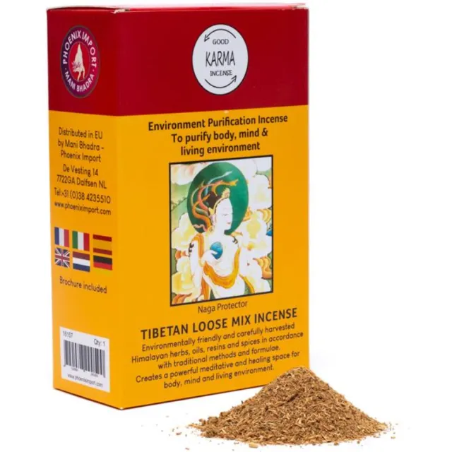 Gangchen Himalaya Tibetaans Wierookpoeder – Milieu Zuiverend – Tibetaanse Wierook - 135 gram Meerkleurig