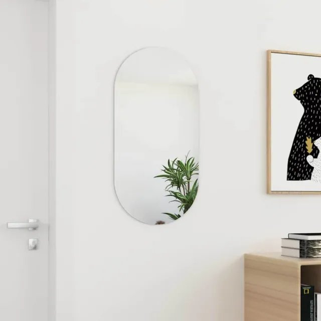 vidaXL Spiegel 80x40 cm glas Wit