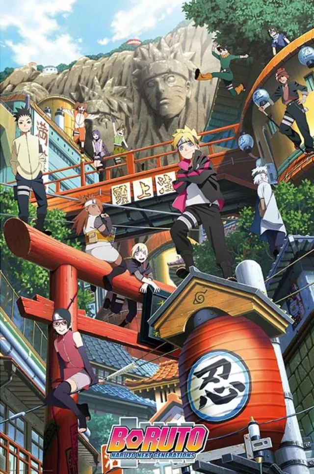 ABYSTYLE Poster Boruto - Groupe Konoha 61x91,5cm Divers