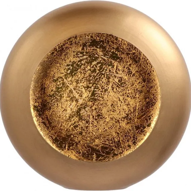 Full Bloom Theelichthouder Goud Rond voor Waxinelichtjes - Theelichtjes - 20x20x9 cm - Decoratie - Waxinelichthouders - Kaarsenhouder - Tijdelijk met Leuk Cadeau