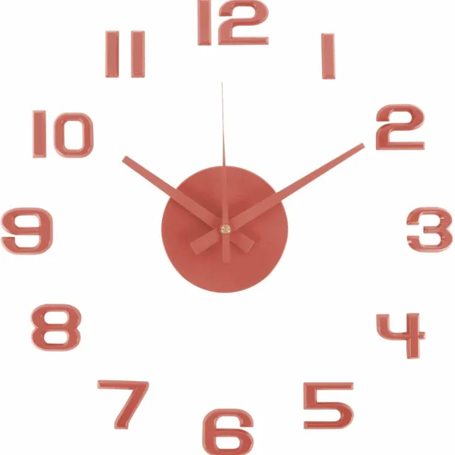 Karlsson Wandklok Diy Sunset Numbers - Rood - Ø35cm - Wandklok Scandinavisch