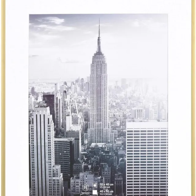 Henzo Fotolijst - Henzo - Manhattan - Fotomaat 40x50 cm - Goud