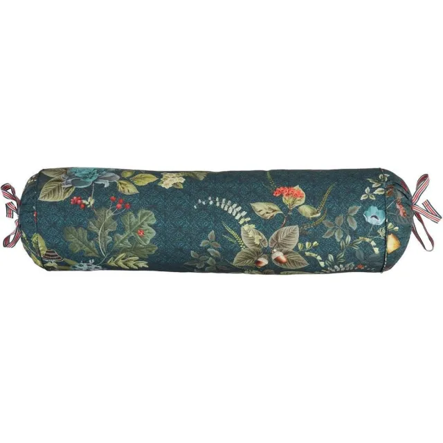 Pip Studio Fall In Leaf Roll Sierkussen Dark Blue 1x 22 x 70 cm Blauw