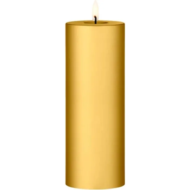 Ester & Erik Led Pillar kaars H20cm gold metallic Goud