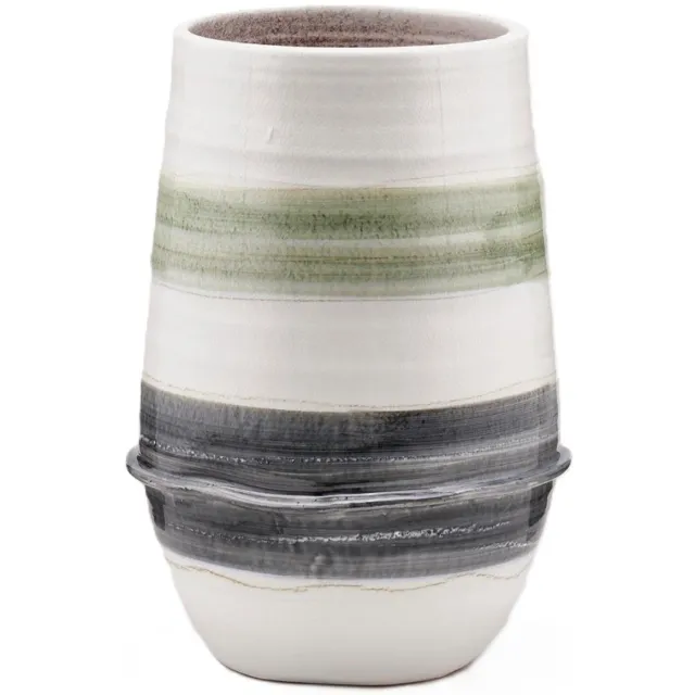 EDG - Enzo De Gasperi EDG - Bloempot - Keramiek - wit - D35 x H50 cm - Opening 23,5 cm