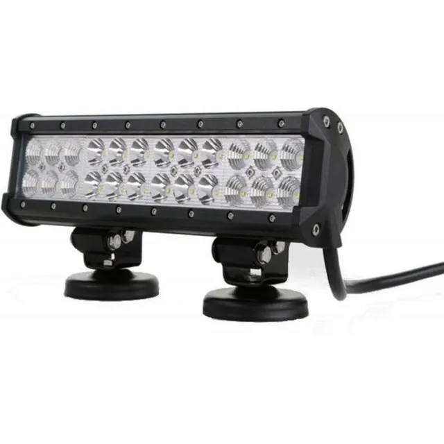 ABC-Led LED bar - 72W - 30,5cm - 4x4 offroad - 24 LED Combo - WIT 6000K zwart