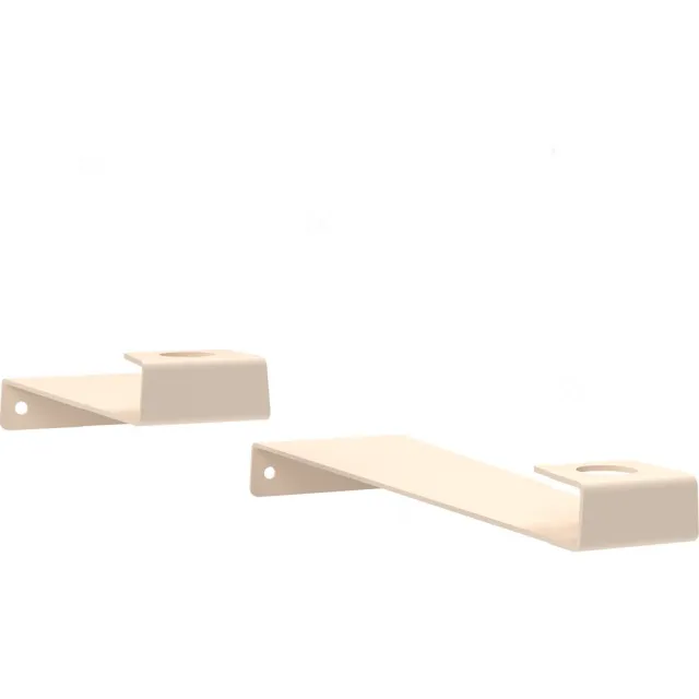TOWA Designs Wandkandelaar I Kaarshouder beige staal lang Mat beige