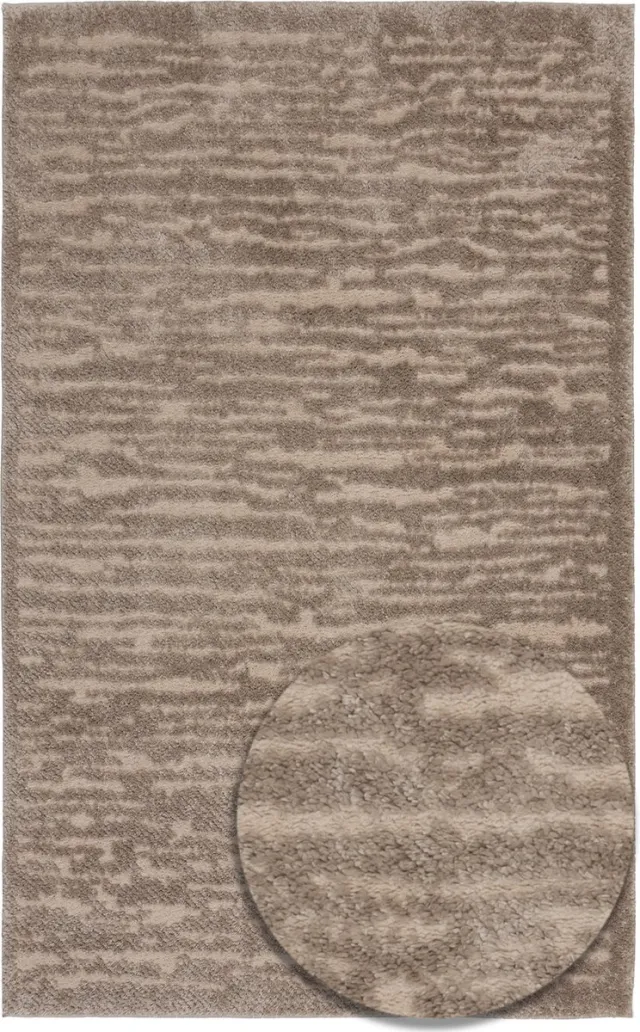 TESSO LIVING Modern Hoogpolig Vloerkleed – 200 x 290 cm – Beige – Premium Woonkamer Tapijt – Japans Boho Scandi Design – Zacht en Warm, Ideaal voor de Slaapkamer