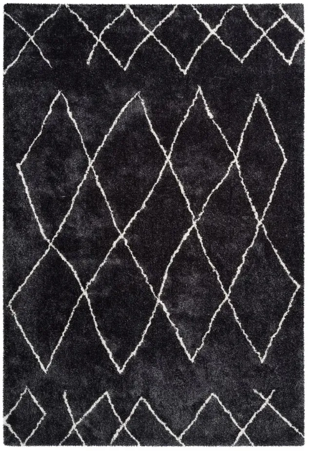 Dutch XXL Berber Vloerkleed | Tapijt | Orlando | Geometrisch | Antraciet | 120x170 cm
