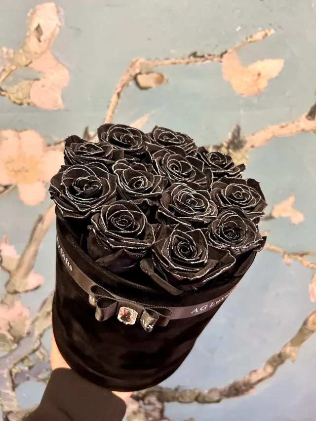 AG Luxurygift AG Luxurygifts Velvet Flower Box – Rood – Longlife Rozen – Luxe Cadeau voor Valentijn, Moederdag & Speciale Gelegenheden