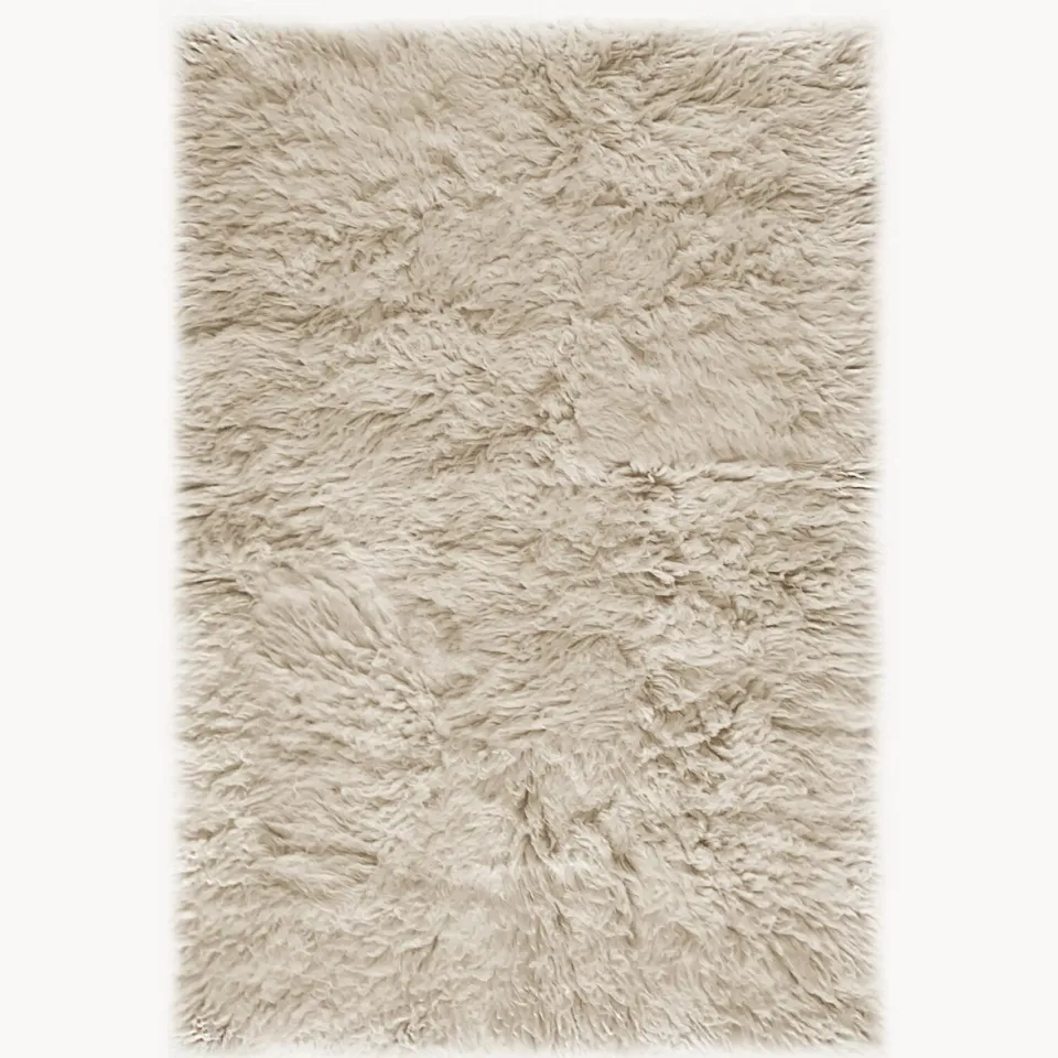 Layered Shaggy Oatmeal - 180 X 270 cm Beige