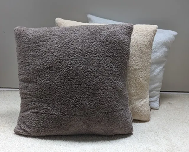 Swan kussenhoes - sierkussen - kussen - teddy - zacht - beige - 45x45