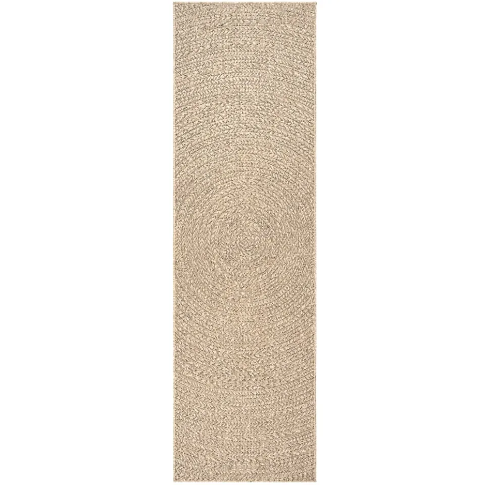 vidaXL Vloerkleed ZIZUR binnen en buiten 80x250 cm jute look bruin, foto 4