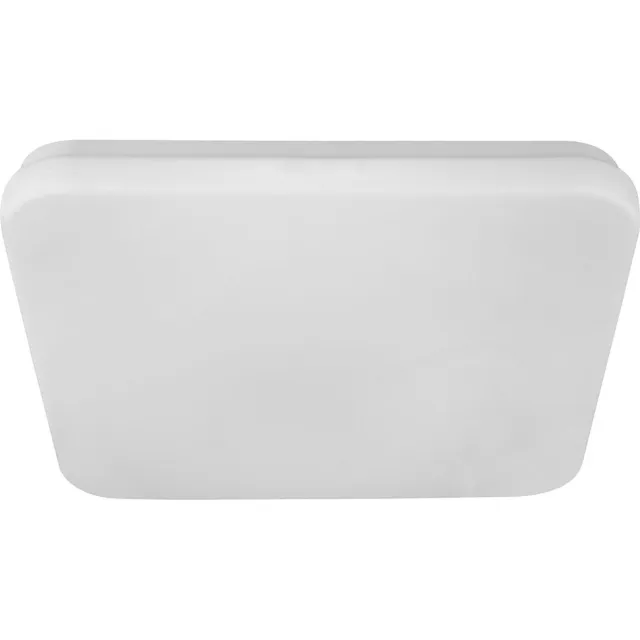 Globo Lighting LED plafondlamp vierkant wit opaal woonkamerlamp modern, metaal, 28W 1000Lm warm wit, LxBxH 33,5x33,5x5 cm