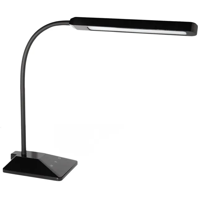 Auronic Bureaulamp - Verstelbaar - Puzzellamp - LED - Dimbare Klemlamp - USB Oplader - Wit en Warm Licht - Zwart