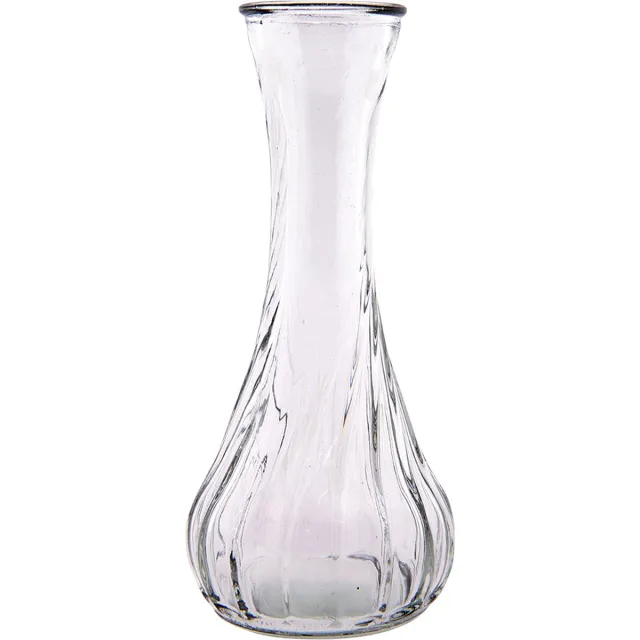 Clayre & Eef Vaas Ø 6x15 cm Glas transparant