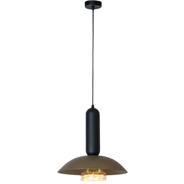 Lucide stalen dimbare hanglamp GRANTHAM E27 Ø 40 cm - bruin