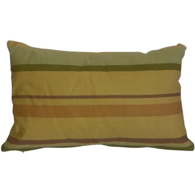 Mica Decorations Mica Gestreept Sierkussen 55x35 cm – Groen – Decoratiekussen