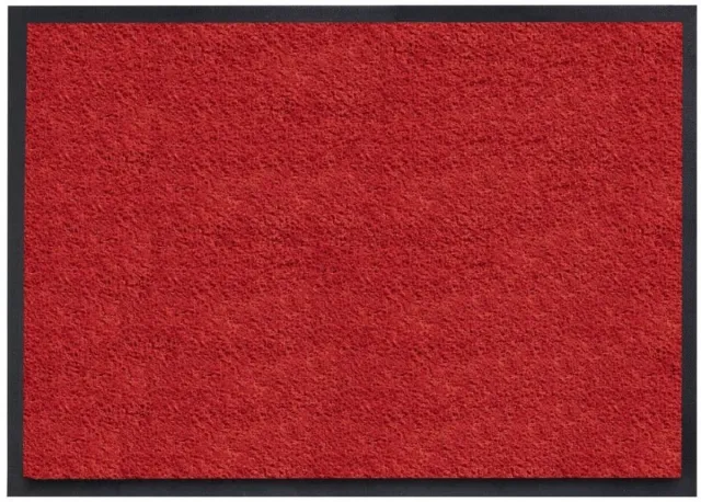 MatSelect Schoonloopmat Cleanstep - Deurmat - 85x115 cm – Rood - Met rubberen rand - Geschikt voor PVC vloeren - Duurzaam en zonder schadelijke weekmakers voor PVC vloeren - Antislip onderkant voor optimale grip - Voor binnen gebruik