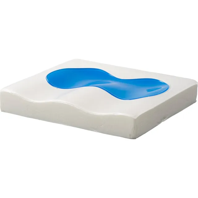 MultiMotion Gel zitkussen deluxe 7 cm dik - High density foam met gel pad - Ook als rolstoel kussen / rolstoelkussen te gebruiken Zwart