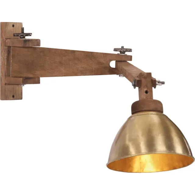 vidaXL Wandlamp 25 W E27 antiek messingkleurig Bruin